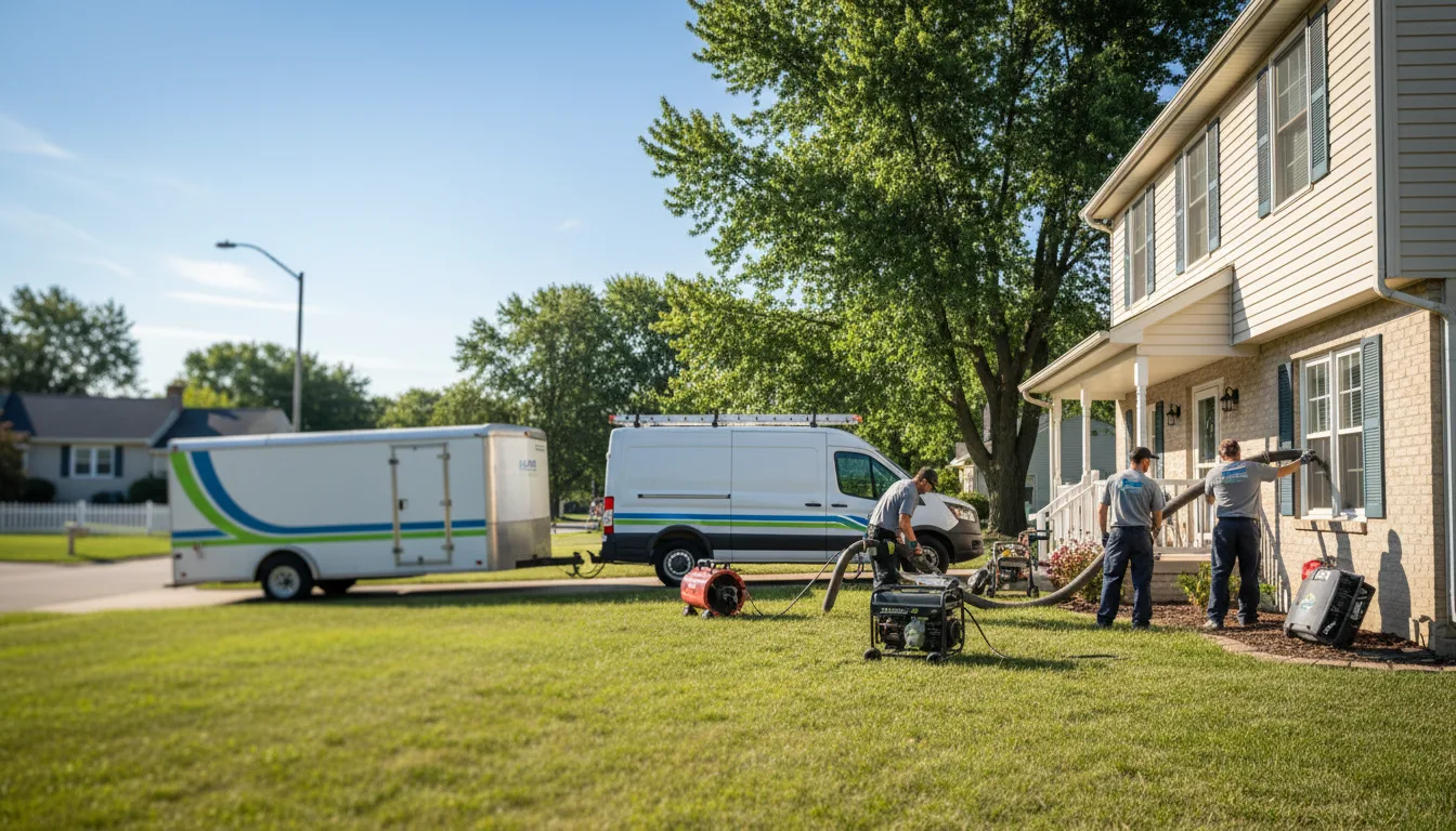 Flooded Basement Restoration And Cleanup With Repair in Mcnabb, IL near me